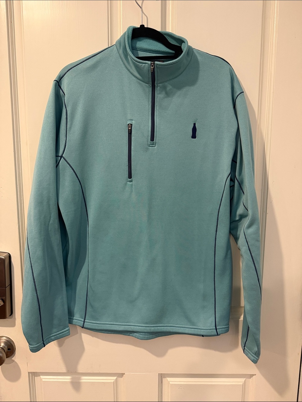 Peter Millar Teal Quarter-Zip Performance Jacket